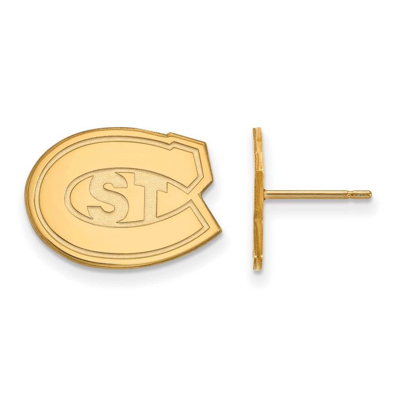14k Gold Plated Silver St. Cloud State Small Post Earrings